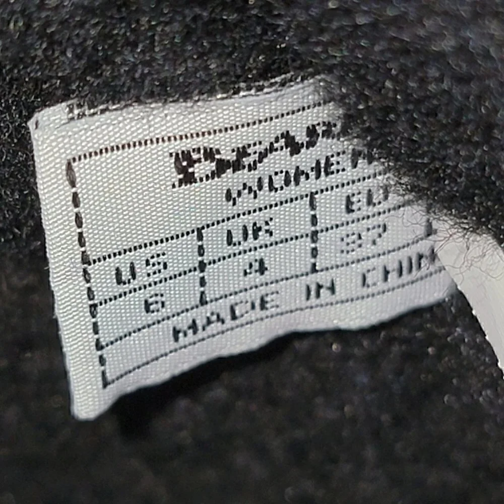 Bearpaw Women's 6 Suede Black Slip-On Modern Winter Boots Sheepskin Lined - Picture 10 of 11